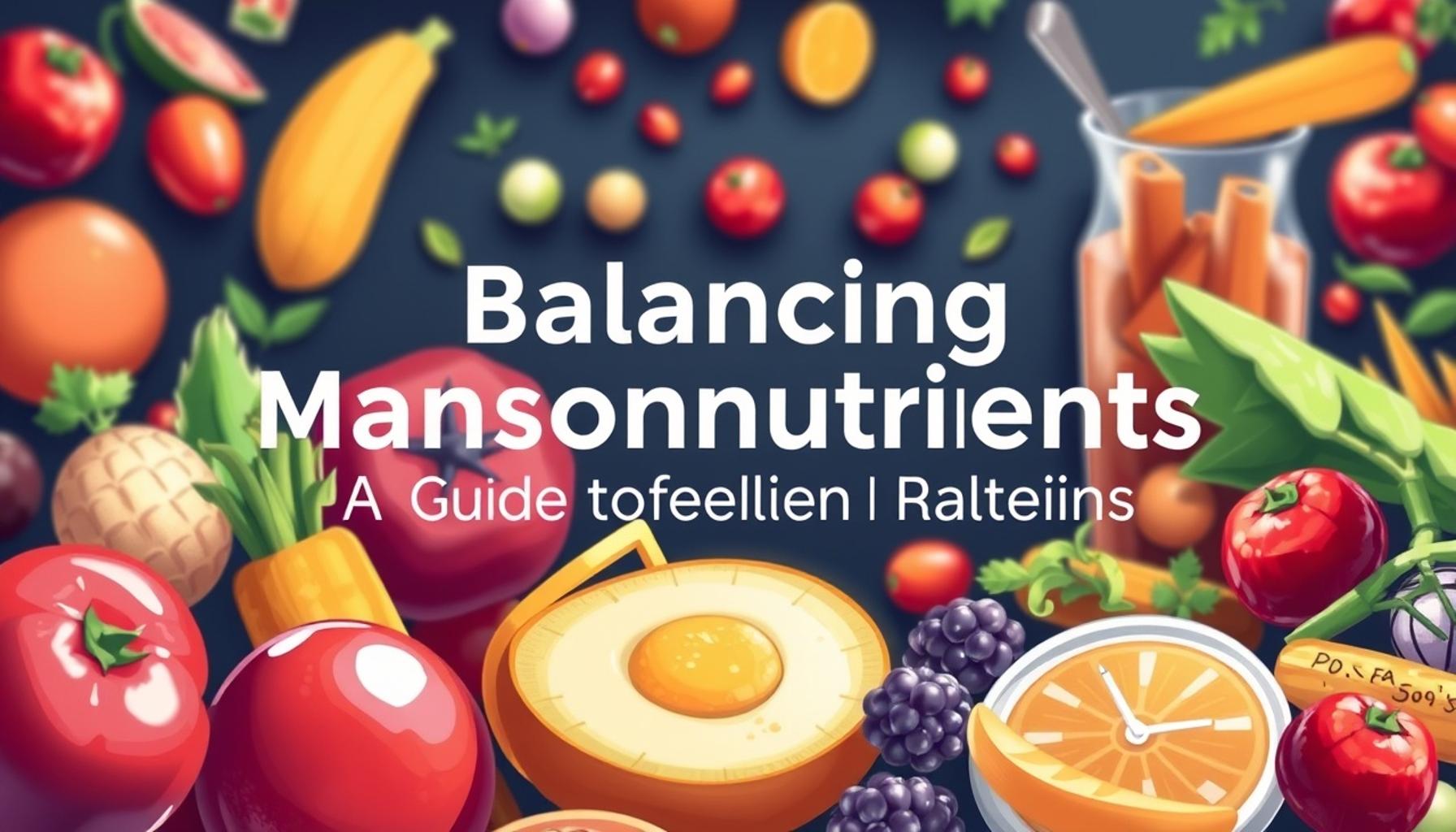 Balancing Macronutrients: A Guide to Healthy Meal Planning